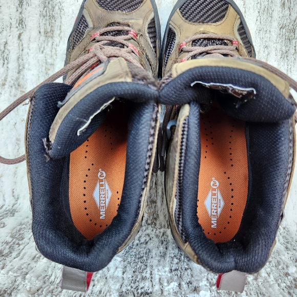 Merrell "Moab 2 Vent Mid Waterproof" Steel Toe Hiking Boot | Women's Size 9.5 - Picture 9 of 15